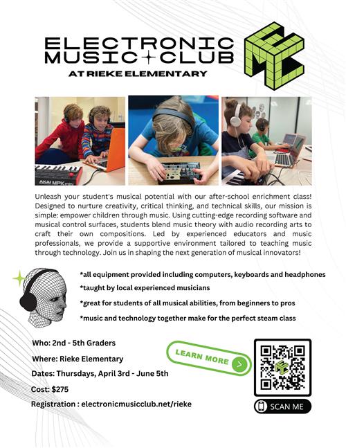 Electronic Music Club class information